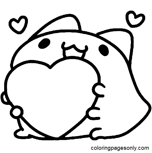 Desenhos de Bugcat Capoo Para Colorir 2