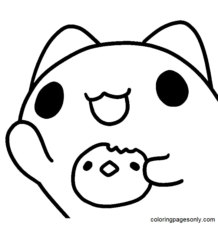 Desenhos de Bugcat Capoo Para Colorir 4