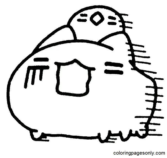 Desenhos de Bugcat Capoo Para Colorir 43