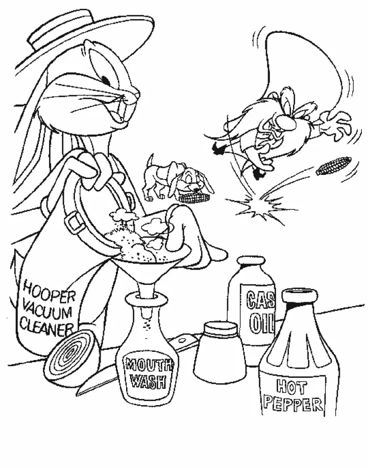 Bugs Bunny Coloring Pages 12