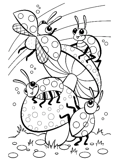 Bugs Coloring Pages 11
