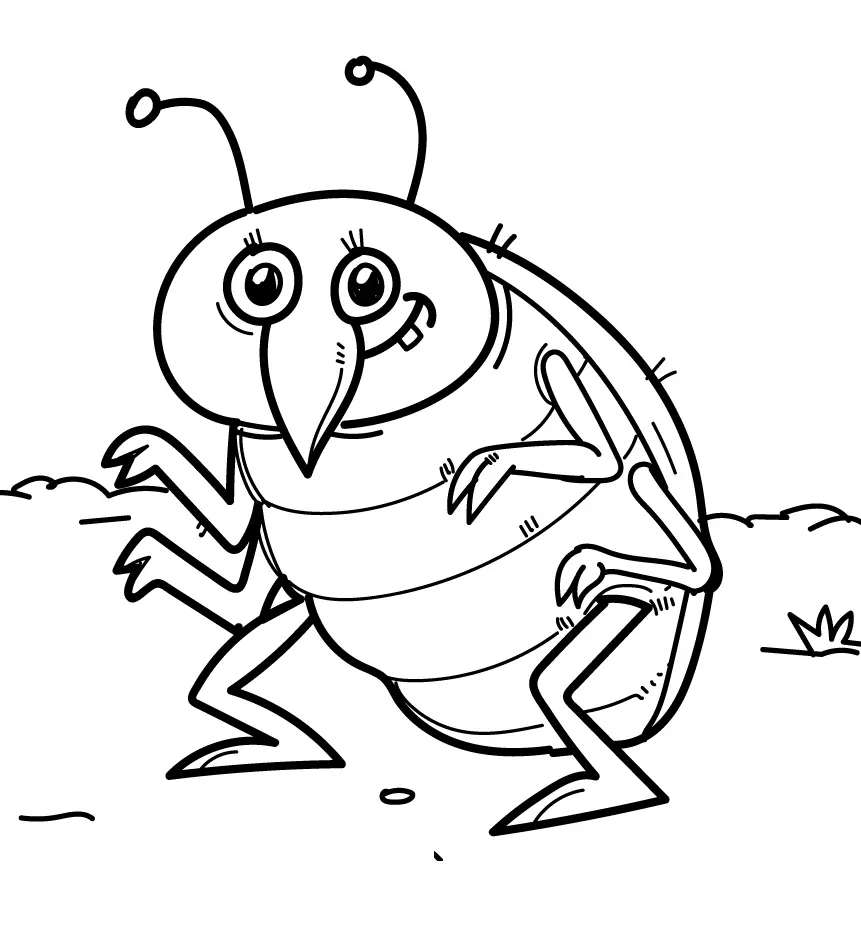 Bugs Coloring Pages 18