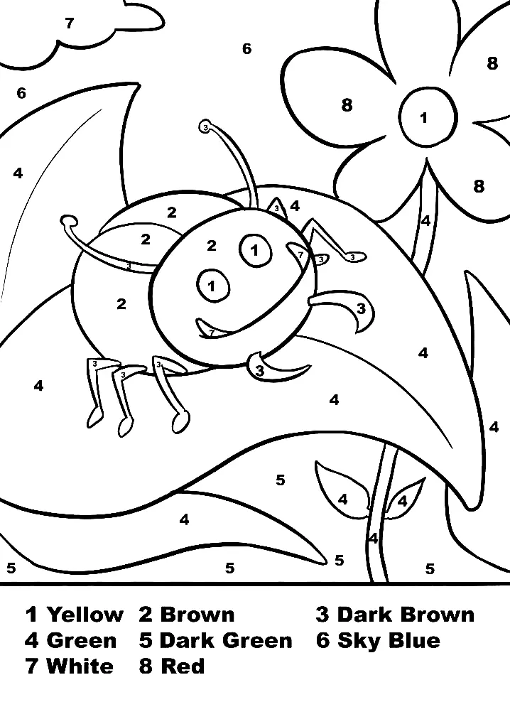Bugs Coloring Pages 9