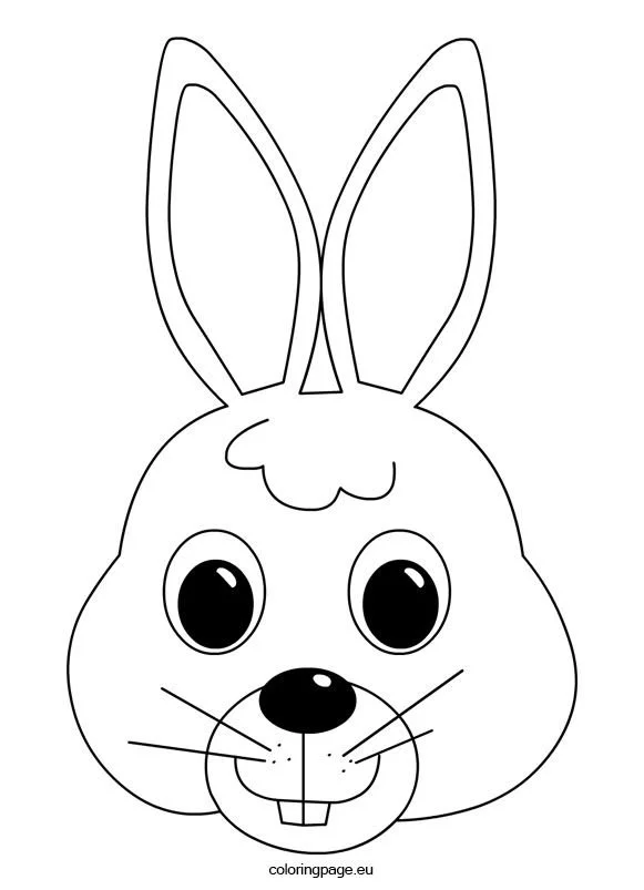 Hasenmaske Ausmalbilder 5