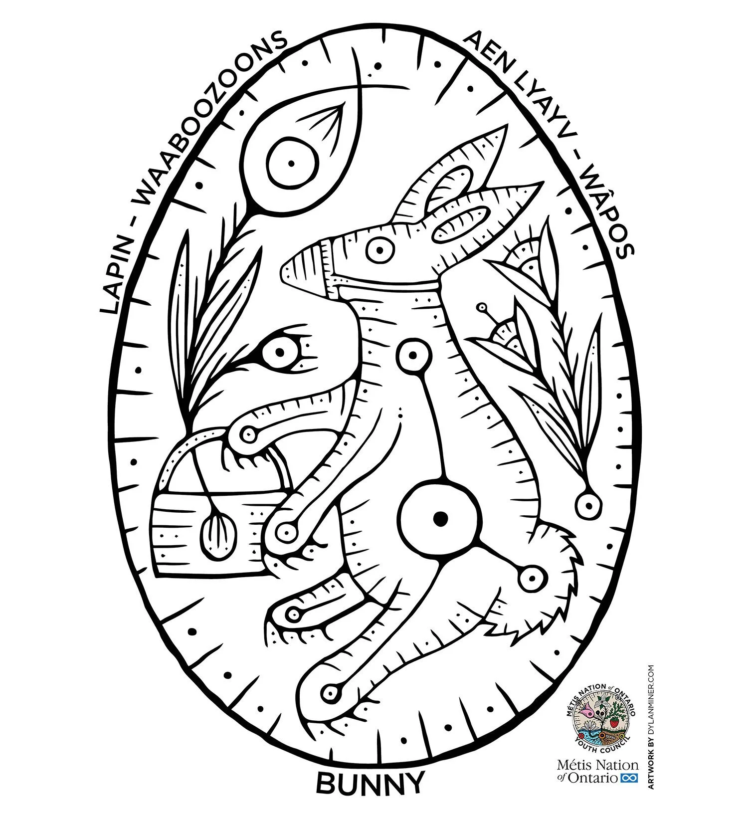 Hasenmaske Ausmalbilder 9