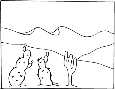 Desenhos de Cactus Para Colorir 52