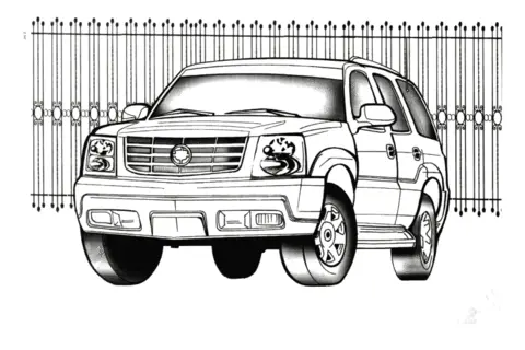 Cadillac Coloring Pages