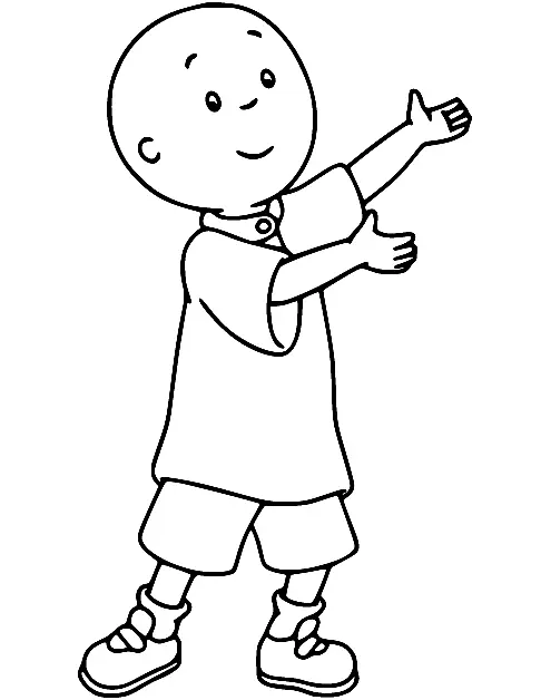 Caillou Para Colorear 15