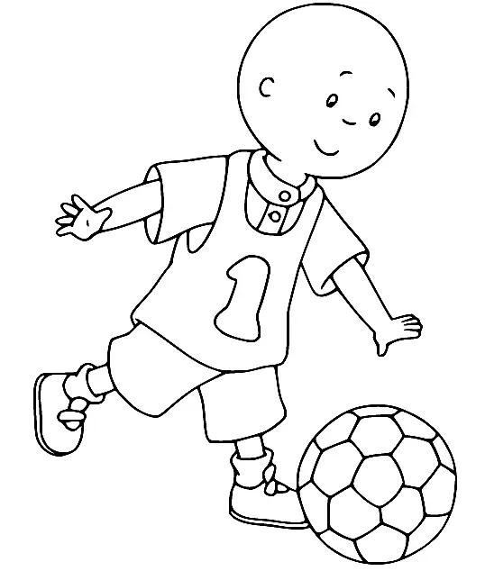 Caillou Para Colorear 16