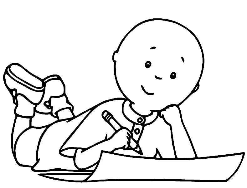 Caillou Para Colorear 18