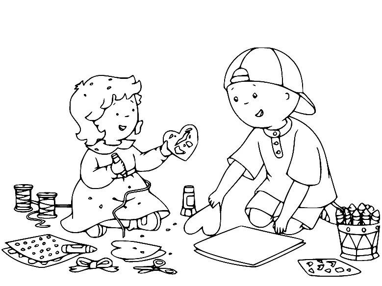 Caillou Para Colorear 20