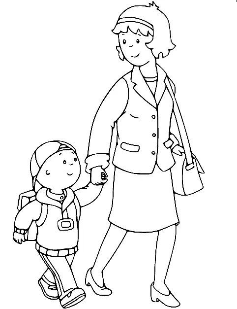Caillou Para Colorear 21