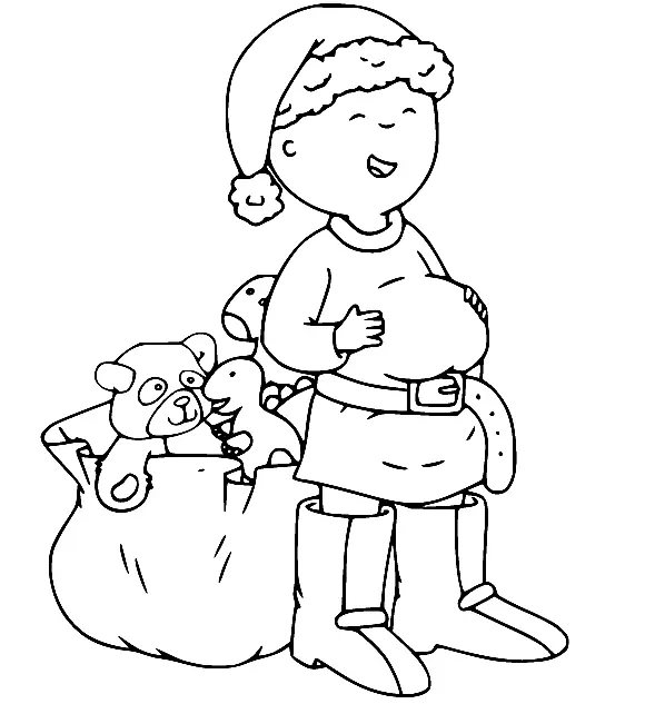 Caillou Para Colorear 29