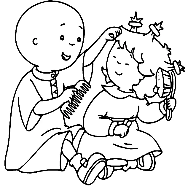 Caillou Para Colorear 34