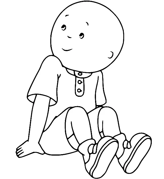 Caillou Para Colorear 35