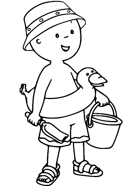 Caillou Para Colorear 5
