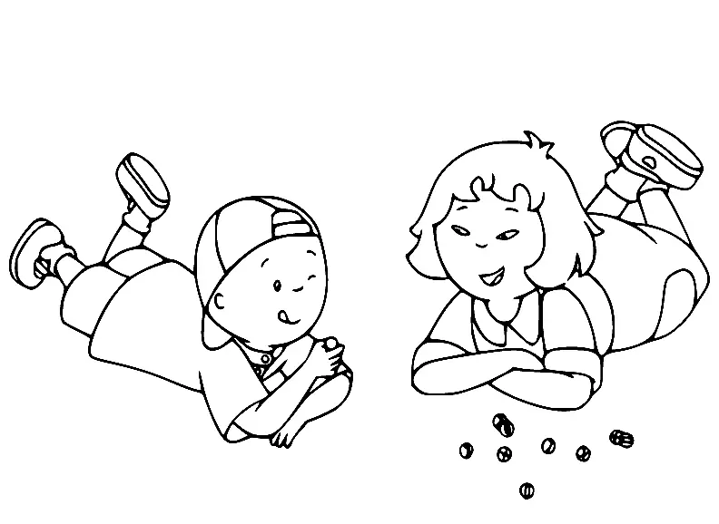 Caillou Para Colorear 53