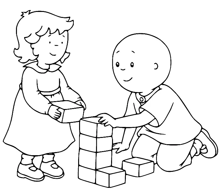 Caillou Para Colorear 59