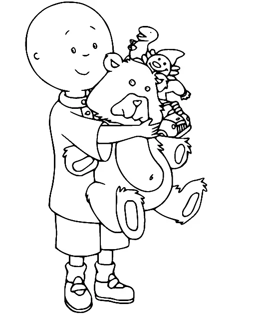 Caillou Para Colorear 63