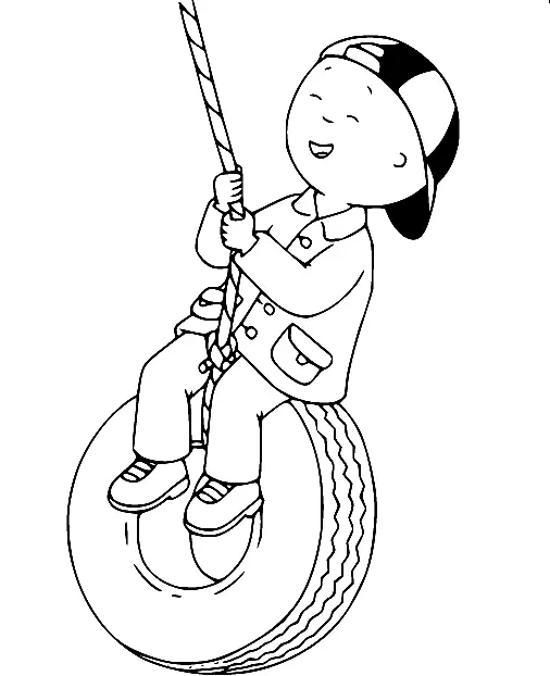 Caillou Para Colorear 86