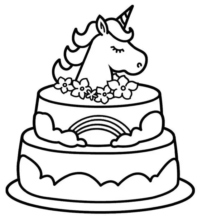 Kuchen Ausmalbilder 2