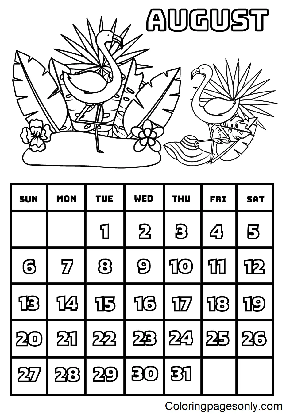 Kalender 2023 Ausmalbilder 10