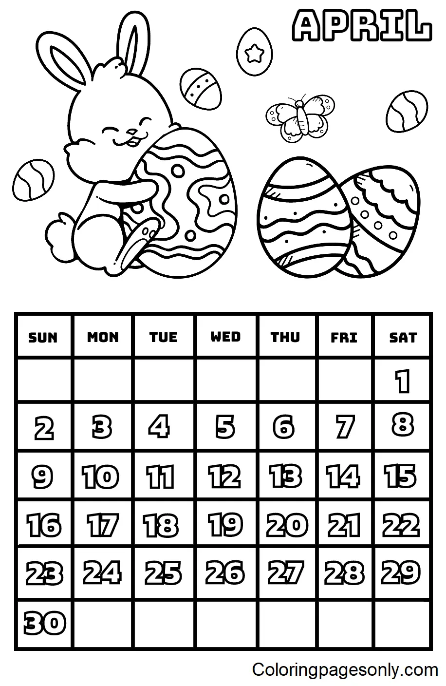 Kalender 2023 Ausmalbilder 2
