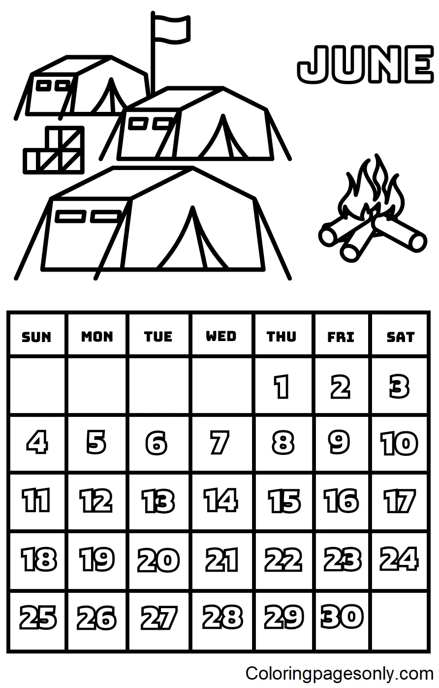 Kalender 2023 Ausmalbilder 8