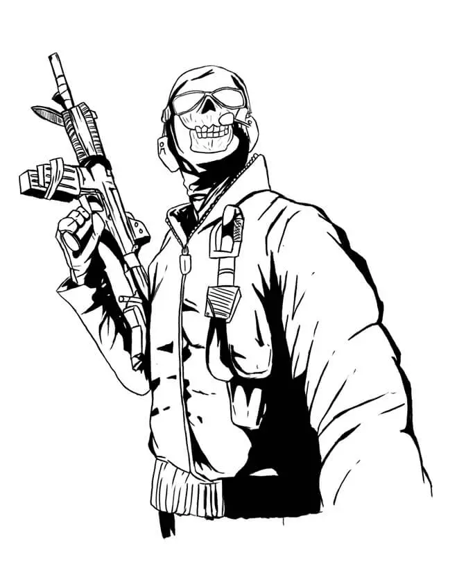 Desenhos de Call Of Duty Para Colorir 17