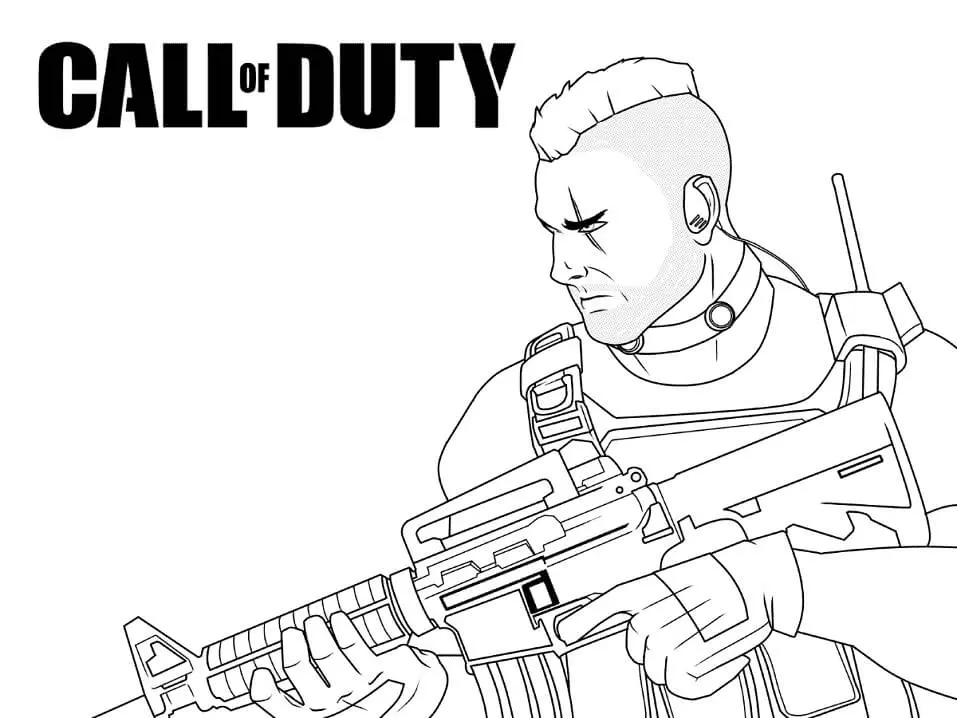 Desenhos de Call Of Duty Para Colorir 2