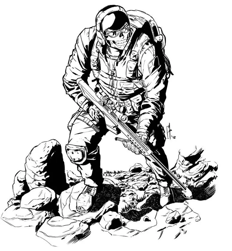 Desenhos de Call Of Duty Para Colorir 20