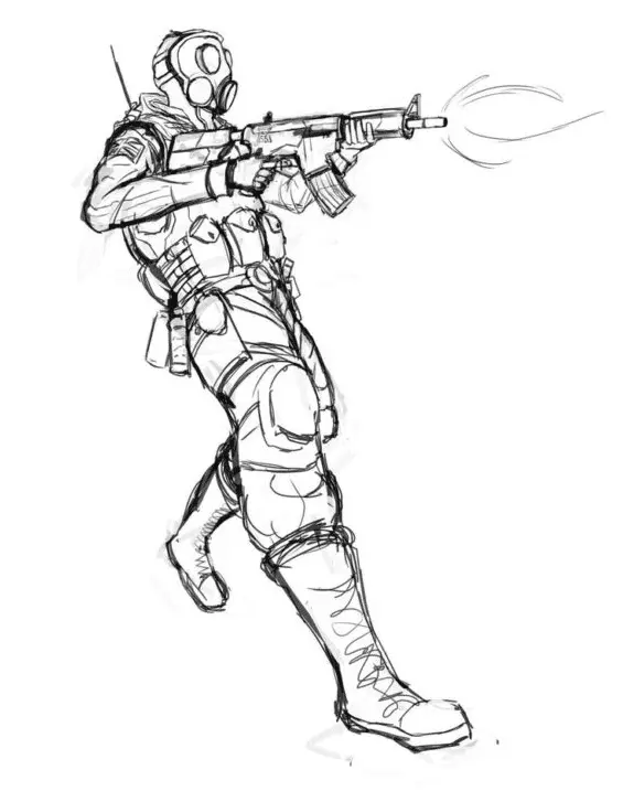 Desenhos de Call Of Duty Para Colorir 23