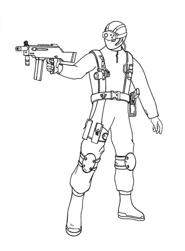 Desenhos de Call Of Duty Para Colorir 28