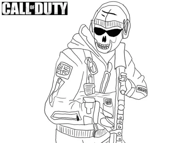 Desenhos de Call Of Duty Para Colorir 4