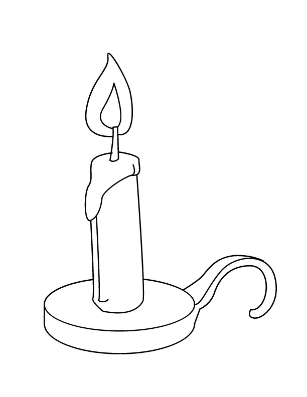Kerzen Ausmalbilder 31