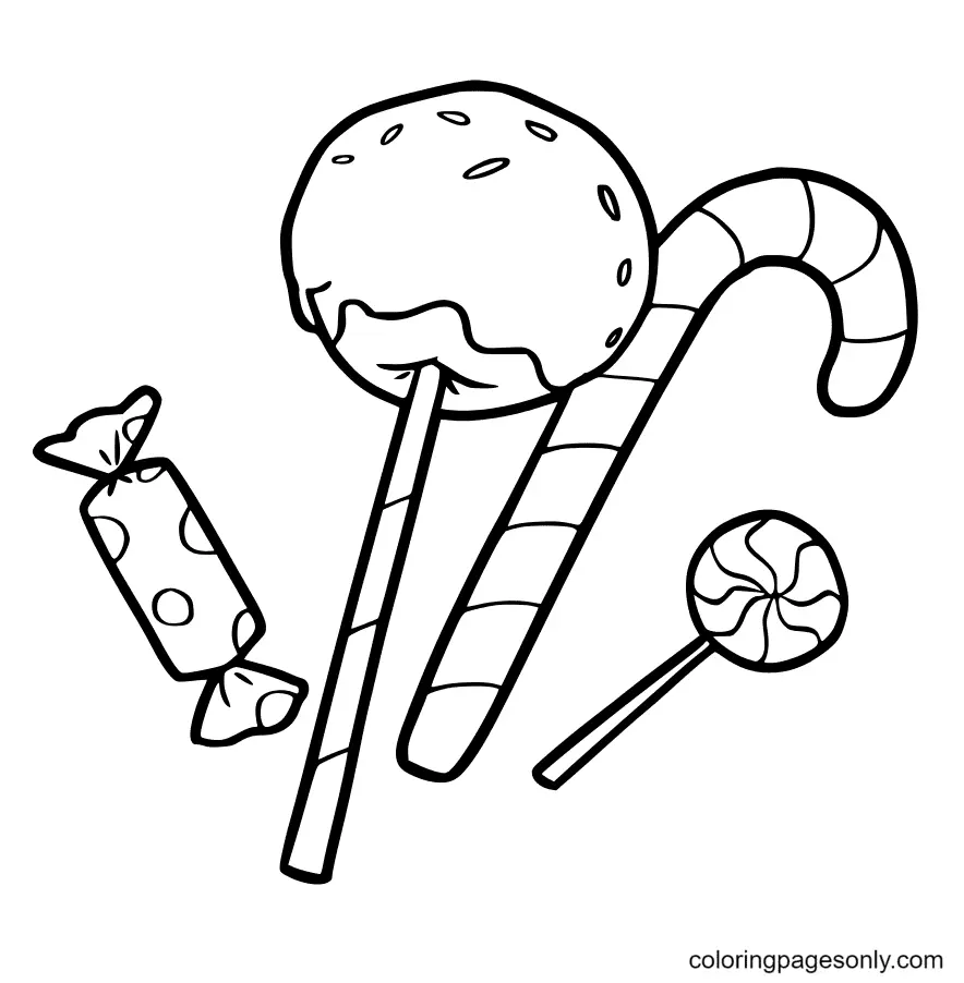 Candy Coloring Pages 12