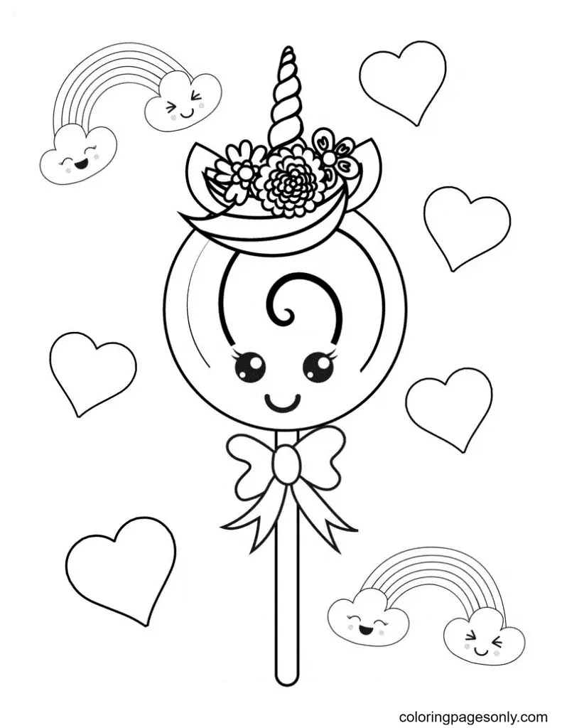 Candy Coloring Pages 17