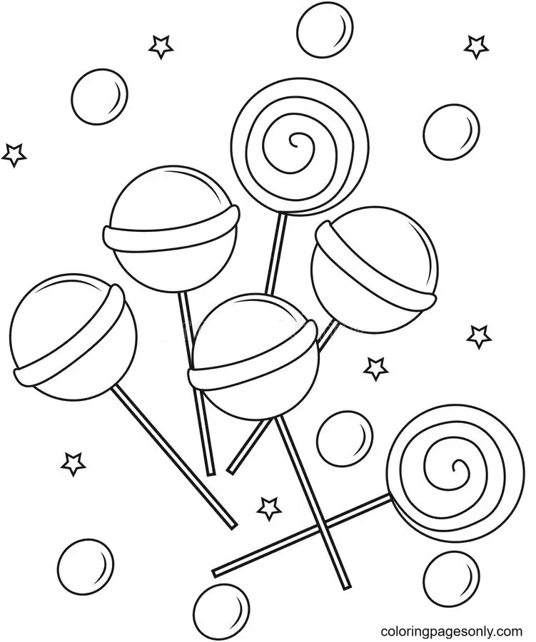 Candy Coloring Pages 33