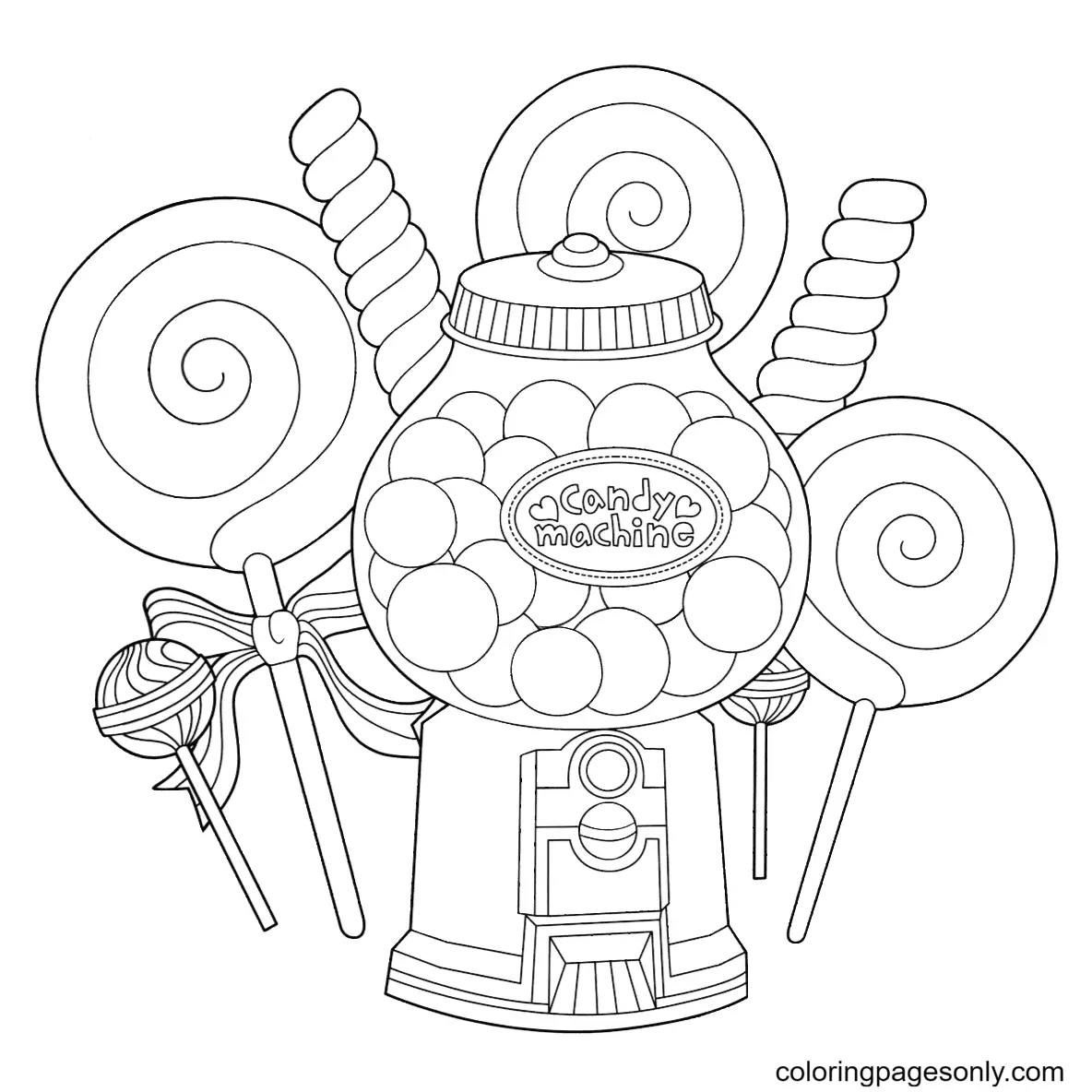 Candy Coloring Pages 5