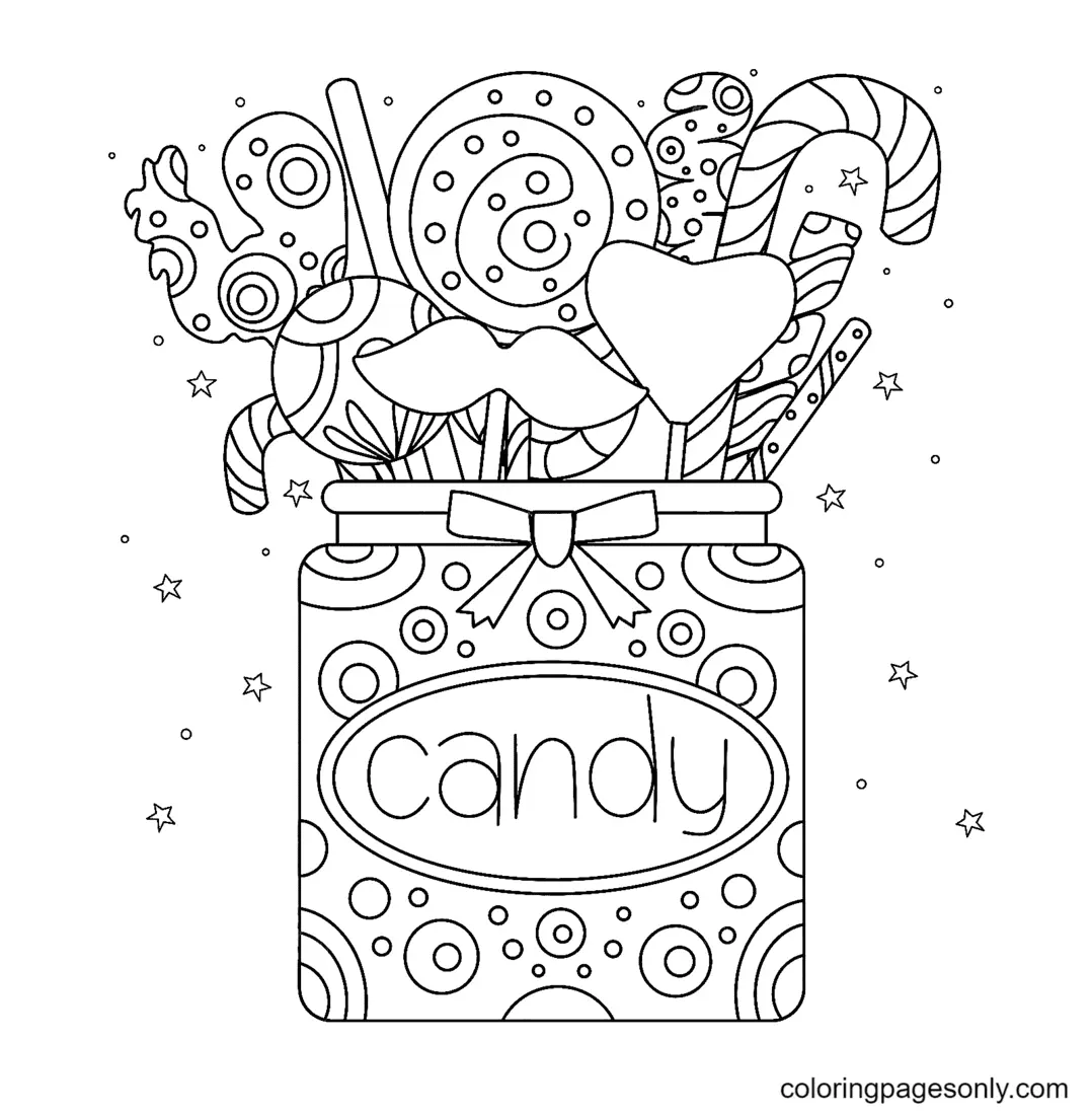 Candy Coloring Pages 7