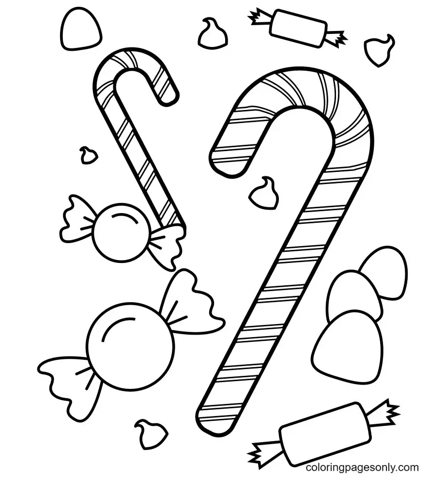 Candy Coloring Pages 9