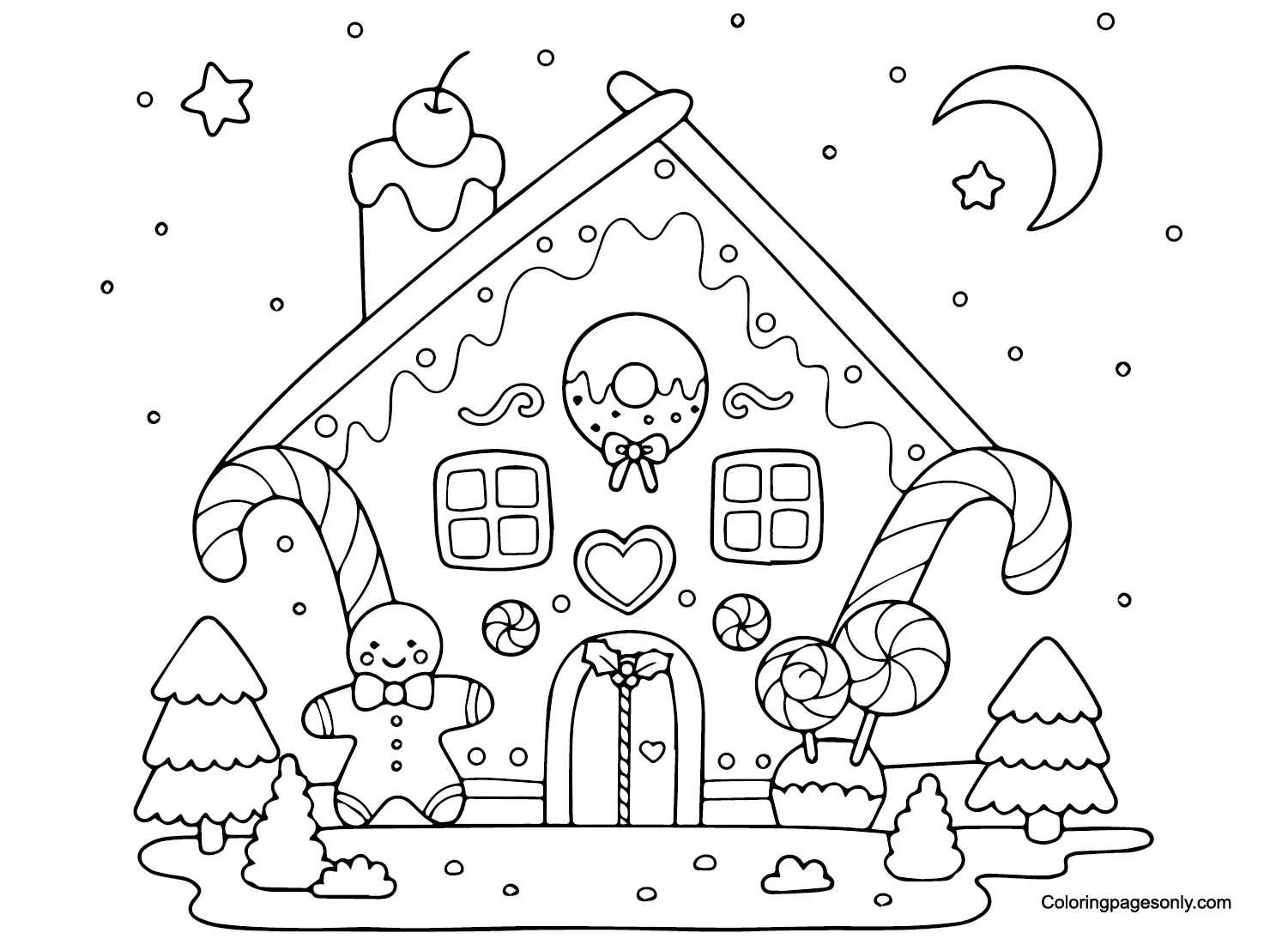 Desenhos de Terra de Doces Para Colorir 10