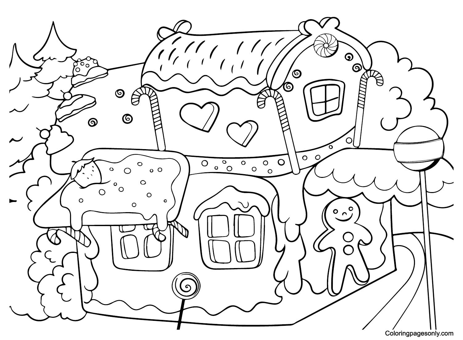 Desenhos de Terra de Doces Para Colorir 12