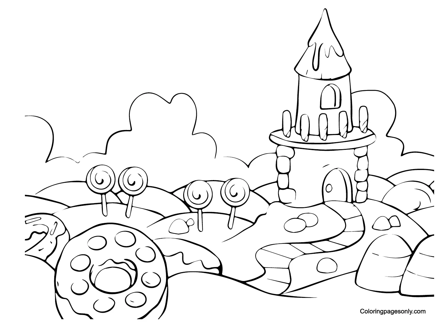 Desenhos de Terra de Doces Para Colorir 22