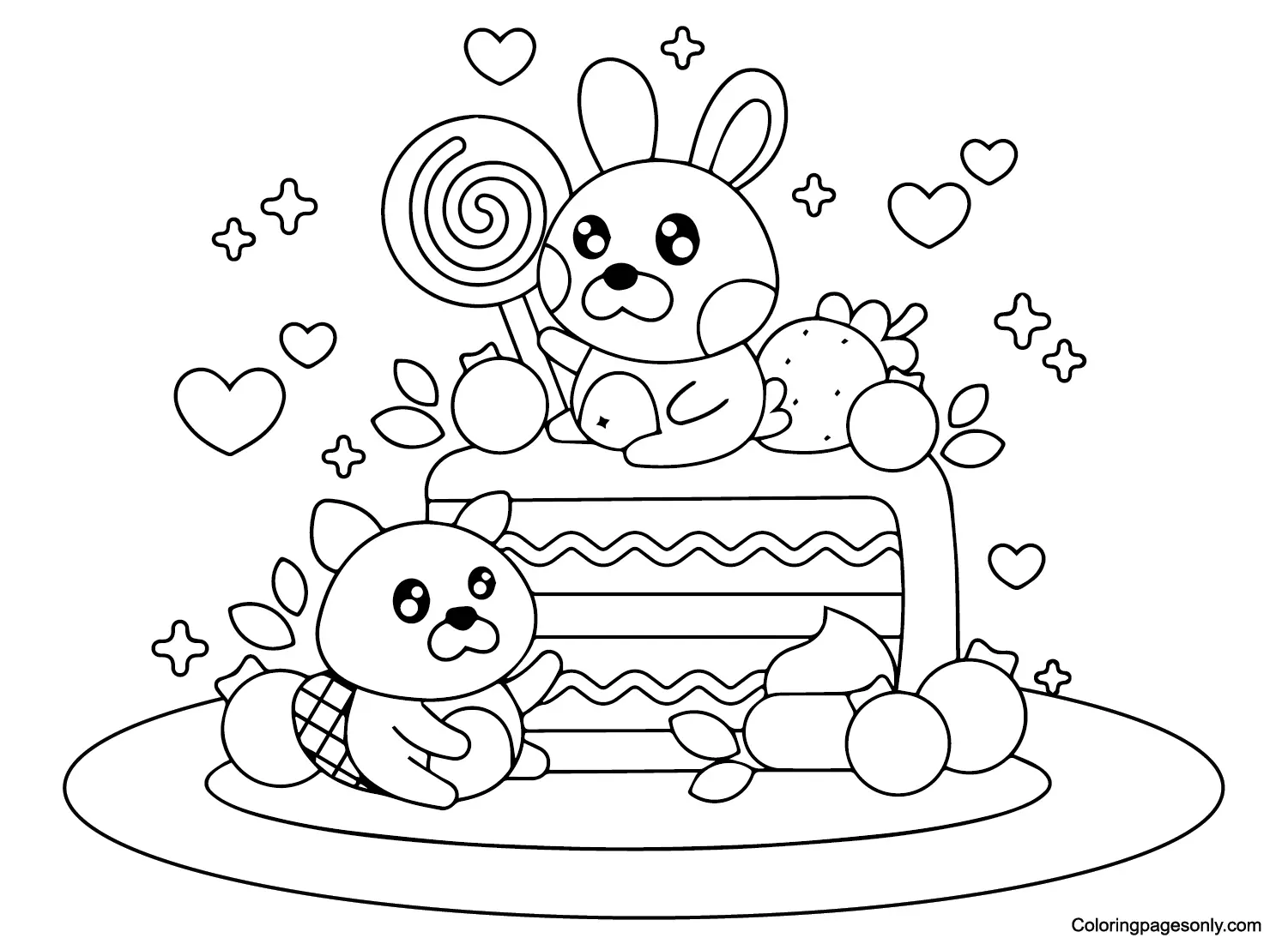 Desenhos de Terra de Doces Para Colorir 7