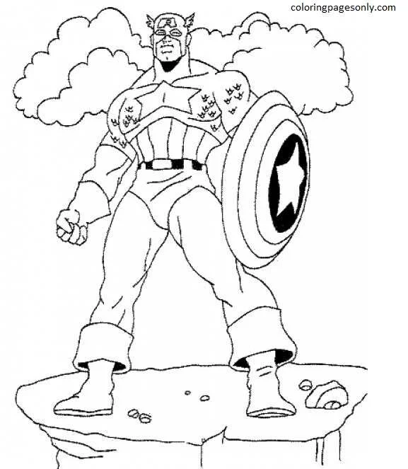 Desenhos de Captain America Para Colorir 11
