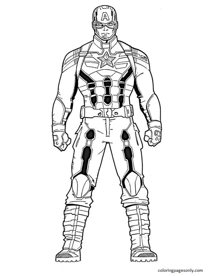 Desenhos de Captain America Para Colorir 13