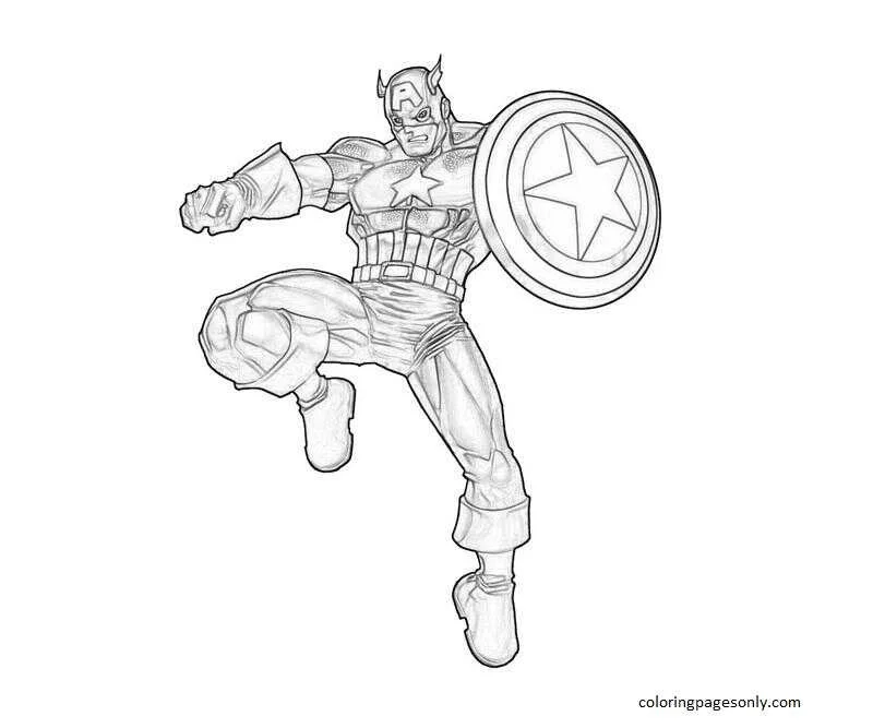 Desenhos de Captain America Para Colorir 27
