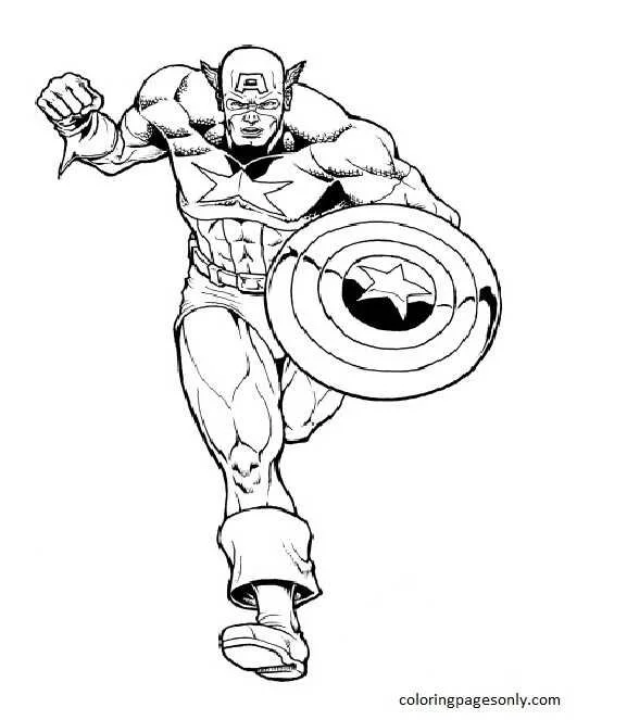 Desenhos de Captain America Para Colorir 28