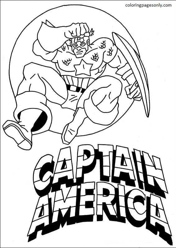 Desenhos de Captain America Para Colorir 30